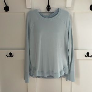 Athleta Mindset Sweatshirt. Size L. Robins egg blue color.
